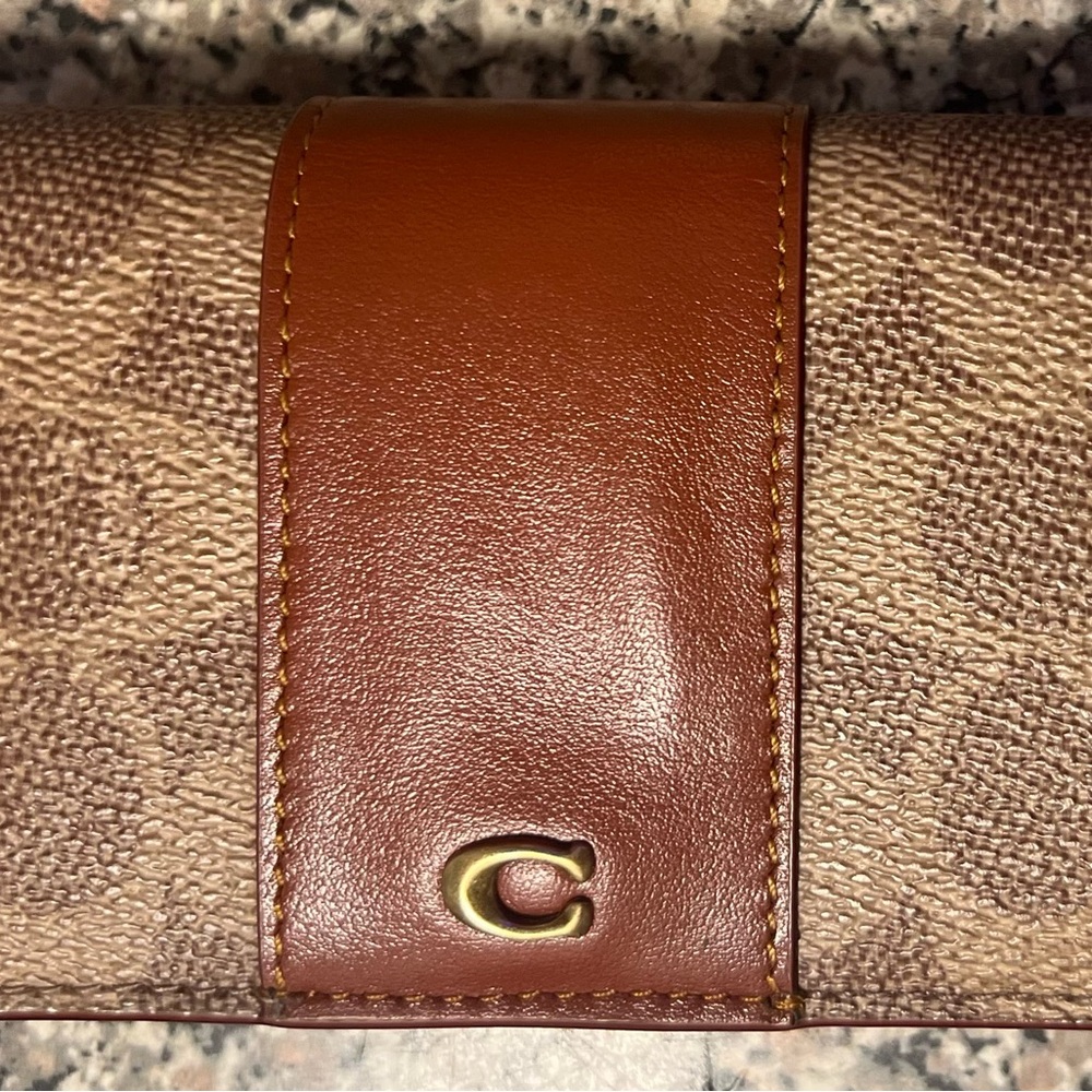 Coach Essential Slim Card Case In Signature Canvas